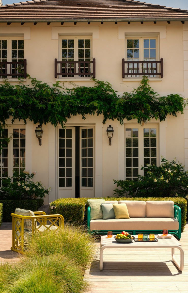 Collection French Garden imaginée par Pierre Gonalon, première ligne outdoor de Moissonnier.