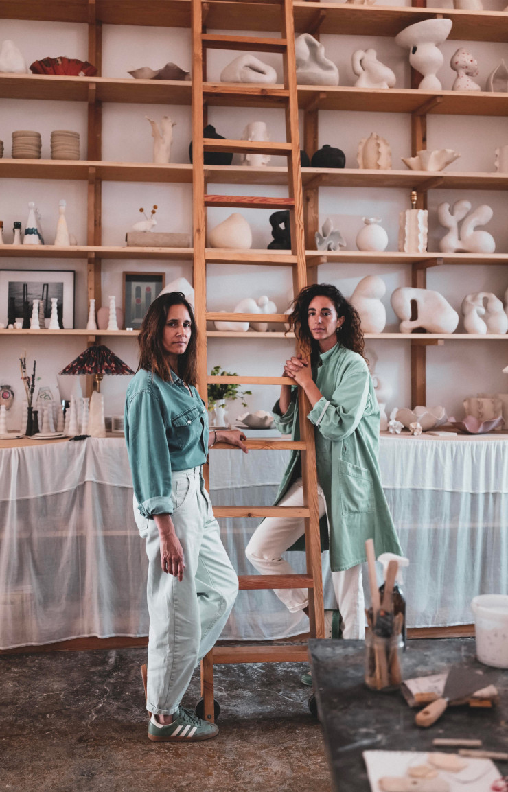 Clotilde de Kersauson et Margaux Carel de Studio Mirante dans leur atelier.