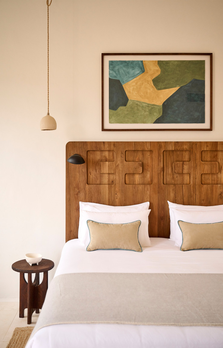 La décoration des suites, minimalistes, invite à la déconnexion de l’esprit. © Daniel Schäfer