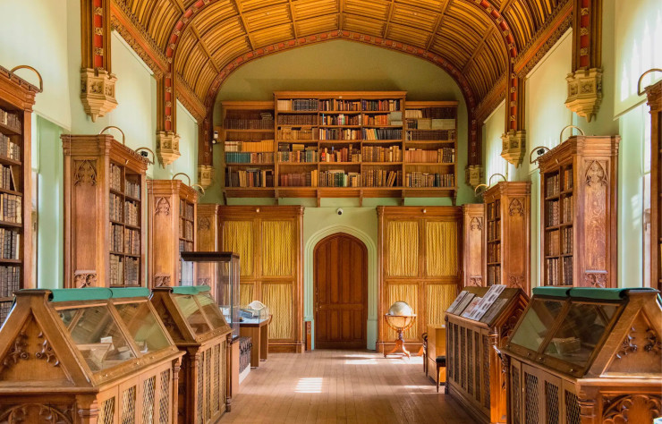 La bibliothèque Parker.