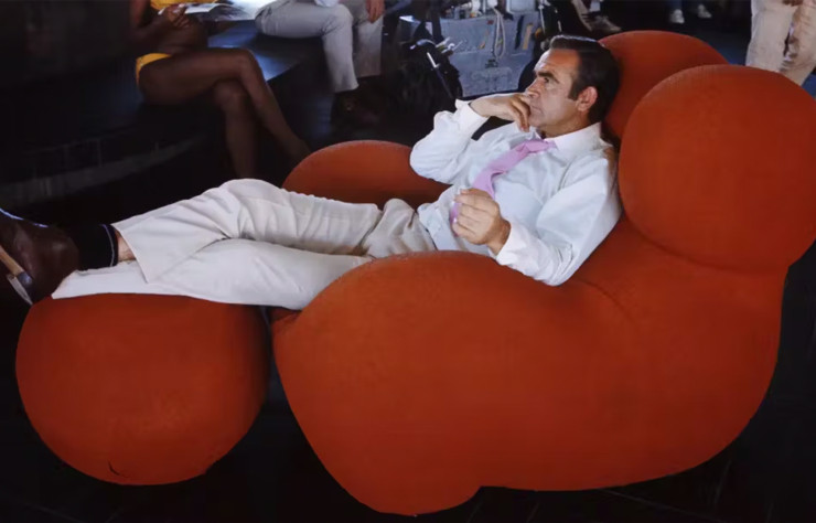 L’acteur Sean Connery sur le tournage des « Diamants sont éternels » en 1971. © Anwar Hussein
