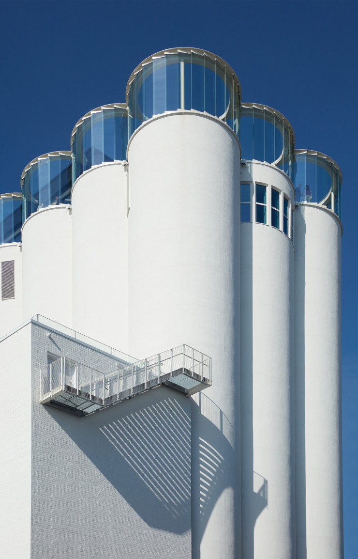 Les façades extérieures du KunstSilo sont restées telles quelles.