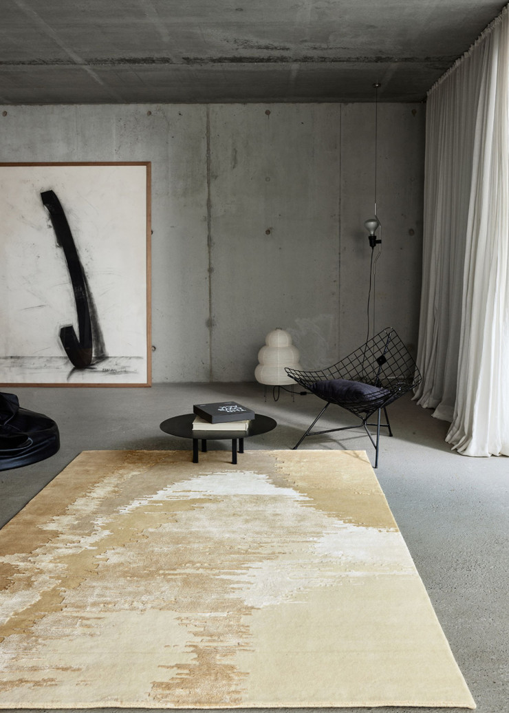 Le wabi-sabi se retrouve dans les tapis de Serge Lesage.