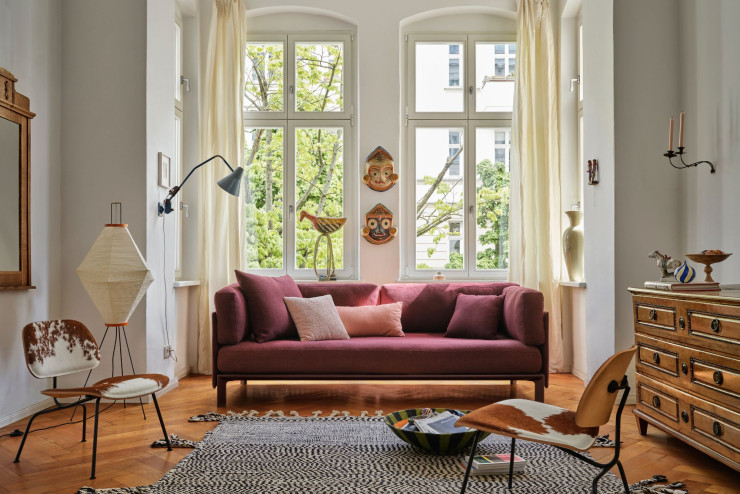 Le canapé Anagram, d’Alexis Tourron et de Stefano Panterotto, pour Vitra, est habillé d’un tissu qui peut être facilement retiré pour le nettoyer ou le remplacer.