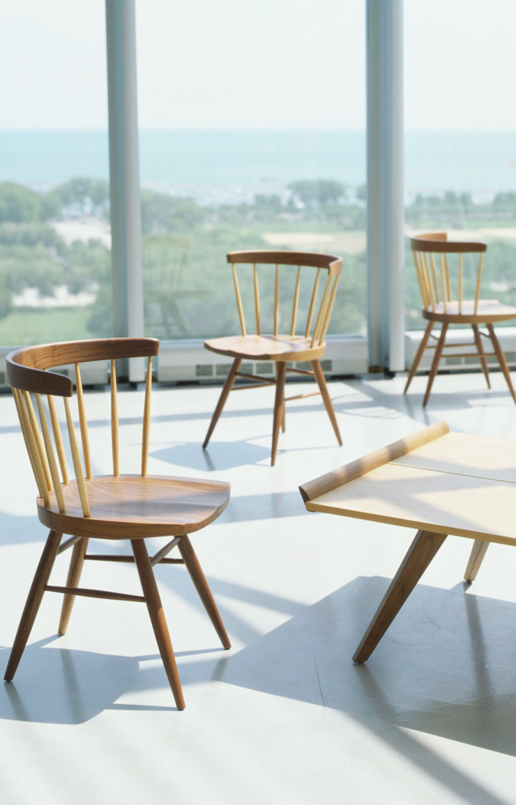 La « Straight Chair » de George Nakashima pour Knoll, 1946.