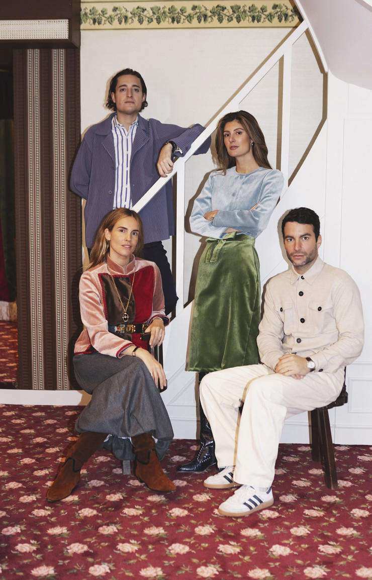 Blanca Miró (à g.) et Maria de la Orden entourrées de Benito Escat et Pol Castells de Quintana Partners.