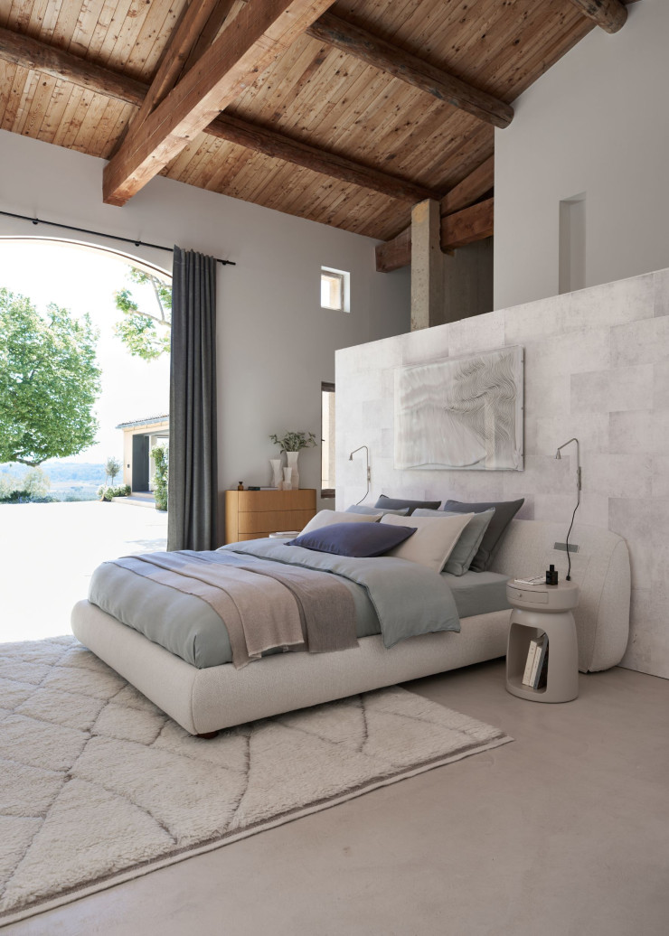 La tête de lit tout en rondeur « Cloudy ».