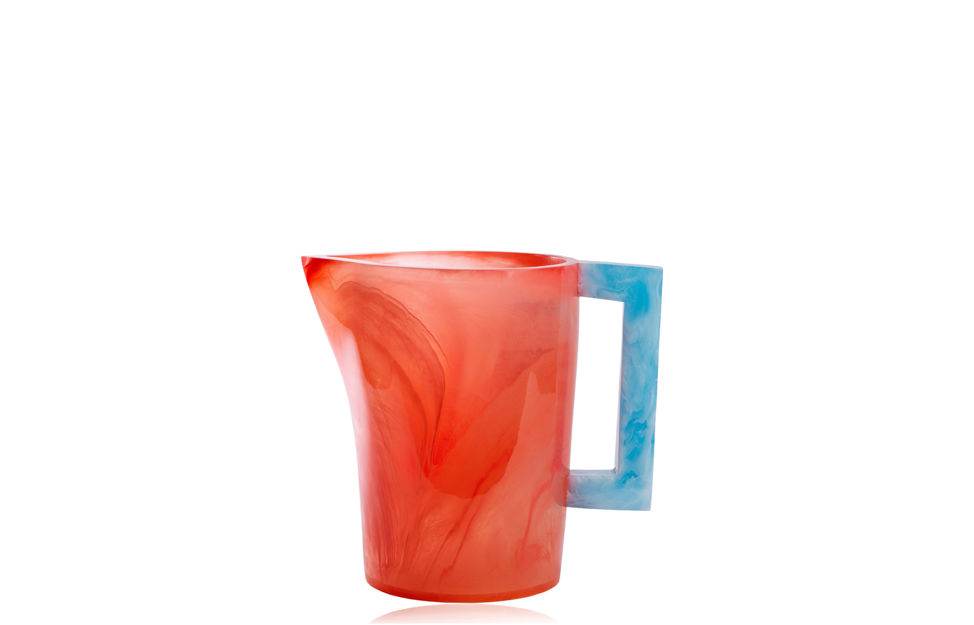 pichet lily juliet rouge et bleu en verre une tendance 2023